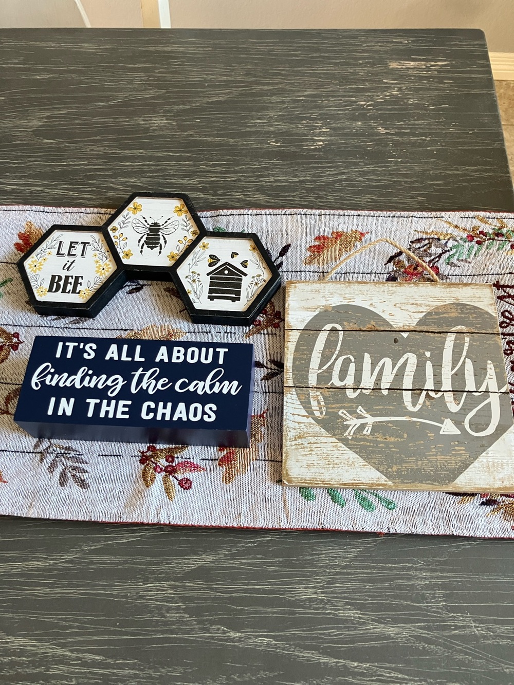 Bundle of 3 Small Wall or Desk Decor
